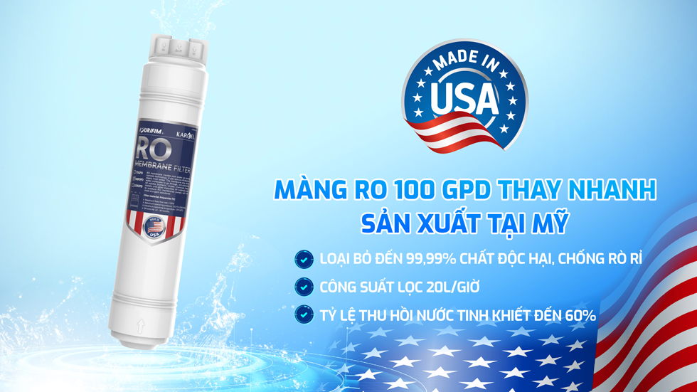 Máy lọc nước Karofi KAQ- U95 pro